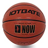 IOTBATE Basketball 29.5' Standard Offical Size 7 Indoor Outdoor Basketball Pu Leather Game Basketball for Mens Womens Youth (Deflated)